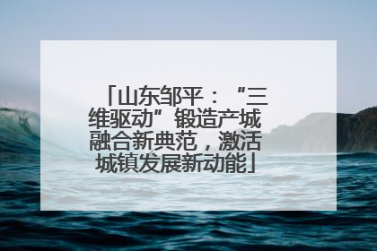 山东邹平：“三维驱动”锻造产城融合新典范，激活城镇发展新动能