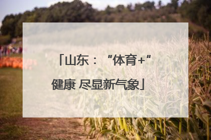山东：“体育+”健康 尽显新气象