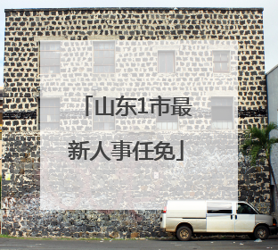 山东1市最新人事任免