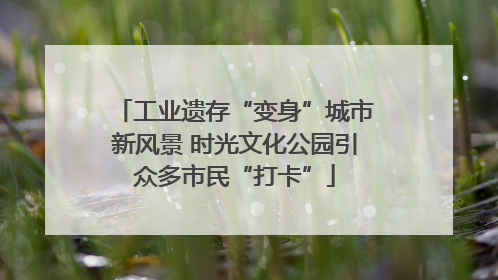 工业遗存“变身”城市新风景 时光文化公园引众多市民“打卡”