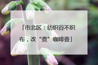 市北区：纺织谷不织布，改“煮”咖啡香