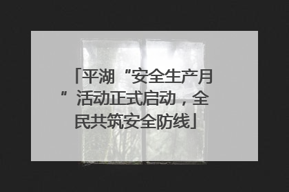 平湖“安全生产月”活动正式启动，全民共筑安全防线