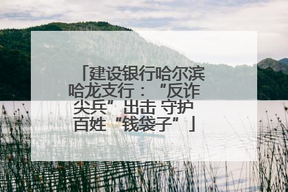 建设银行哈尔滨哈龙支行：“反诈尖兵”出击 守护百姓“钱袋子”