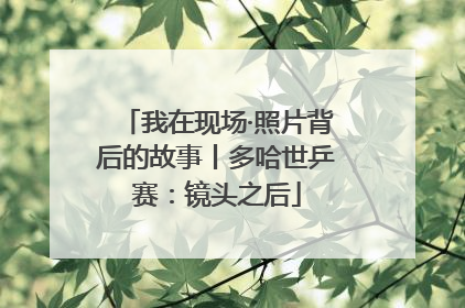 我在现场·照片背后的故事丨多哈世乒赛：镜头之后