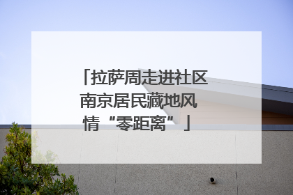 拉萨周走进社区 南京居民藏地风情“零距离”