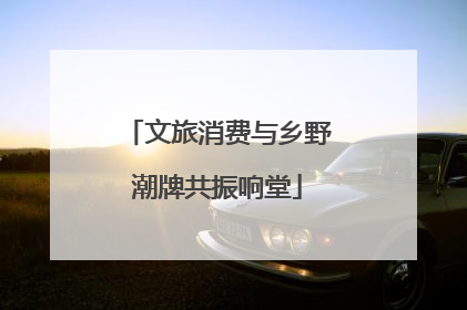 文旅消费与乡野潮牌共振响堂