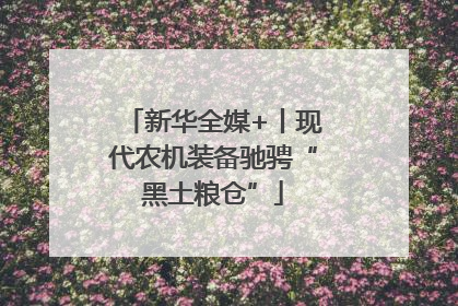 新华全媒+丨现代农机装备驰骋“黑土粮仓”