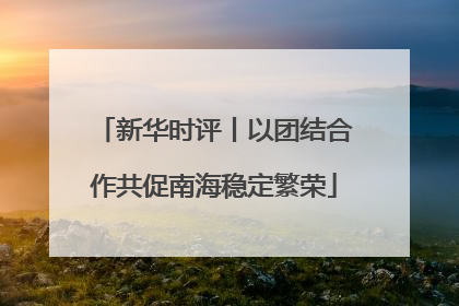 新华时评丨以团结合作共促南海稳定繁荣
