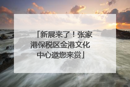 新展来了！张家港保税区金港文化中心邀您来赏