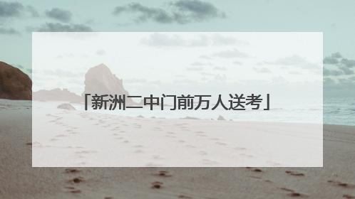 新洲二中门前万人送考