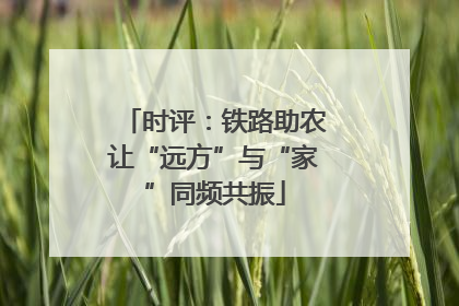 时评：铁路助农让“远方”与“家”同频共振