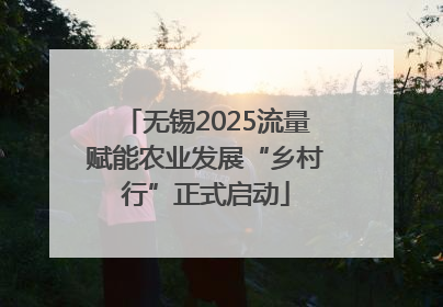 无锡2025流量赋能农业发展“乡村行”正式启动