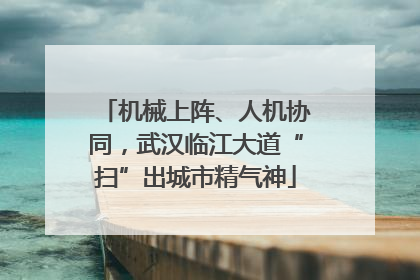 机械上阵、人机协同，武汉临江大道“扫”出城市精气神