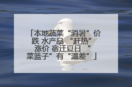 本地蔬菜“消暑”价跌 水产品 “赶热” 涨价 宿迁夏日 “菜篮子”有“温差”
