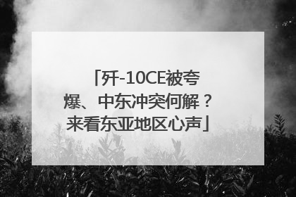 歼-10CE被夸爆、中东冲突何解？来看东亚地区心声