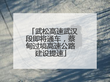 武松高速武汉段即将通车，蔡甸过境高速公路建设提速