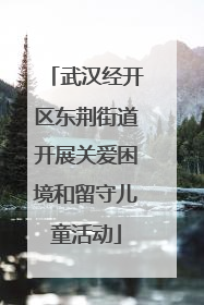 武汉经开区东荆街道开展关爱困境和留守儿童活动