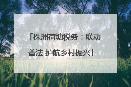 株洲荷塘税务：联动普法 护航乡村振兴