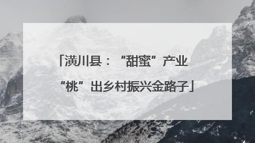 潢川县：“甜蜜”产业  “桃”出乡村振兴金路子