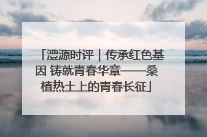 澧源时评｜传承红色基因 铸就青春华章——桑植热土上的青春长征