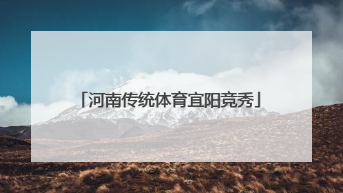 河南传统体育宜阳竞秀