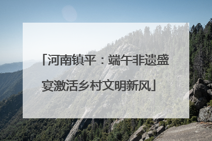 河南镇平：端午非遗盛宴激活乡村文明新风