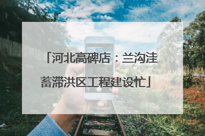 河北高碑店：兰沟洼蓄滞洪区工程建设忙
