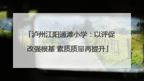 泸州江阳通滩小学：以评促改强根基 素质质量再提升