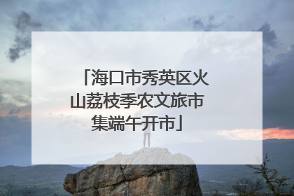 海口市秀英区火山荔枝季农文旅市集端午开市