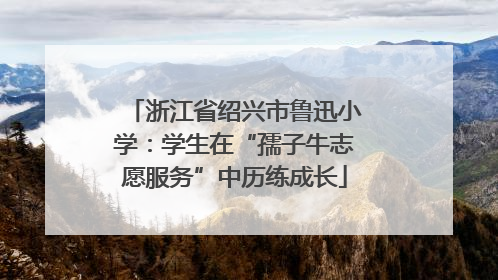 浙江省绍兴市鲁迅小学：学生在“孺子牛志愿服务”中历练成长