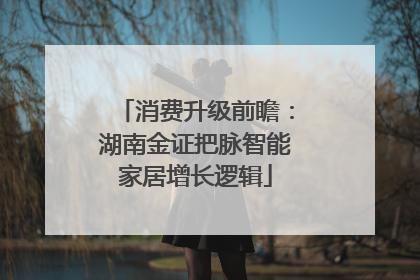 消费升级前瞻：湖南金证把脉智能家居增长逻辑
