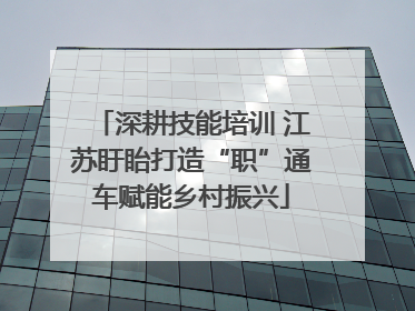 深耕技能培训 江苏盱眙打造“职”通车赋能乡村振兴