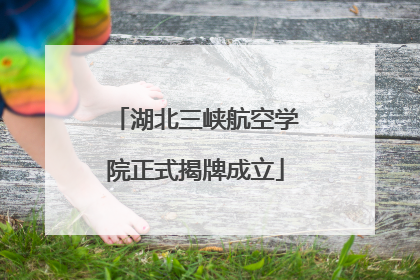 湖北三峡航空学院正式揭牌成立