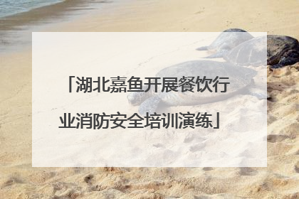 湖北嘉鱼开展餐饮行业消防安全培训演练