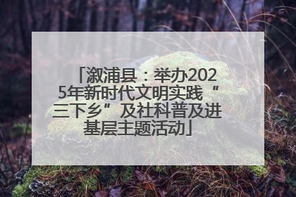 溆浦县：举办2025年新时代文明实践“三下乡”及社科普及进基层主题活动