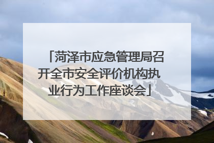 菏泽市应急管理局召开全市安全评价机构执业行为工作座谈会