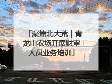 聚焦北大荒｜青龙山农场开展财审人员业务培训