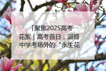 聚焦2025高考·花絮｜高考首日，淄博中学考场外的“永生花”传递温暖与祝福