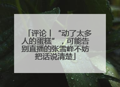 评论丨“动了太多人的蛋糕”，可能告别直播的张雪峰不妨把话说清楚
