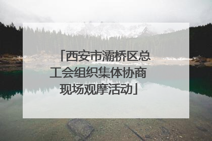 西安市灞桥区总工会组织集体协商现场观摩活动