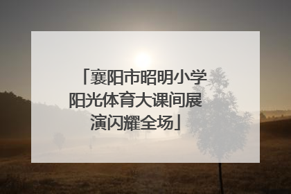 襄阳市昭明小学阳光体育大课间展演闪耀全场