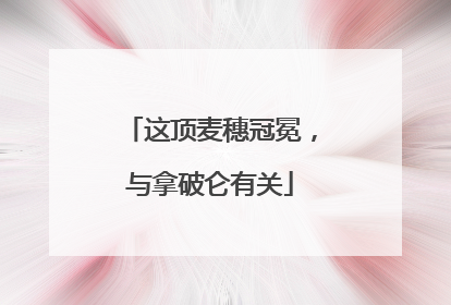 这顶麦穗冠冕，与拿破仑有关