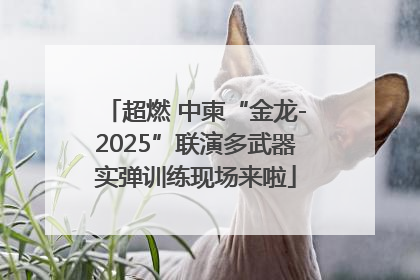 超燃 中柬“金龙-2025”联演多武器实弹训练现场来啦