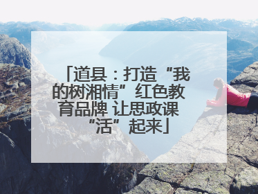 道县：打造“我的树湘情”红色教育品牌 让思政课“活”起来
