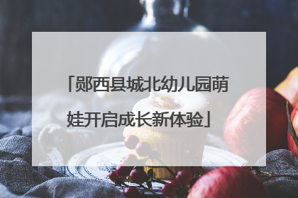 郧西县城北幼儿园萌娃开启成长新体验