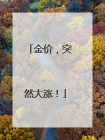 金价，突然大涨！