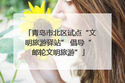 青岛市北区试点“文明旅游驿站” 倡导“邮轮文明旅游”