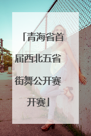 青海省首届西北五省街舞公开赛开赛