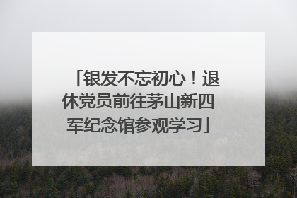 银发不忘初心！退休党员前往茅山新四军纪念馆参观学习