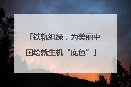 铁轨织绿，为美丽中国绘就生机“底色”